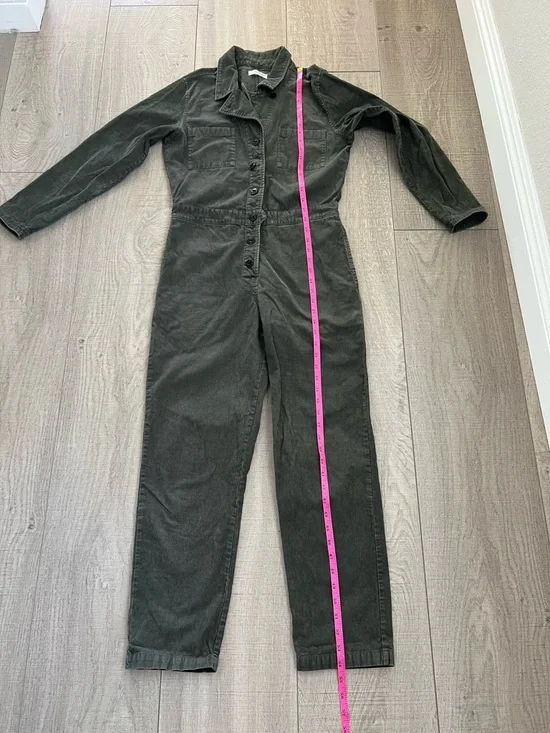 Outerknown Dark Olive Utility Jumpsuit - Picture 5 of 8